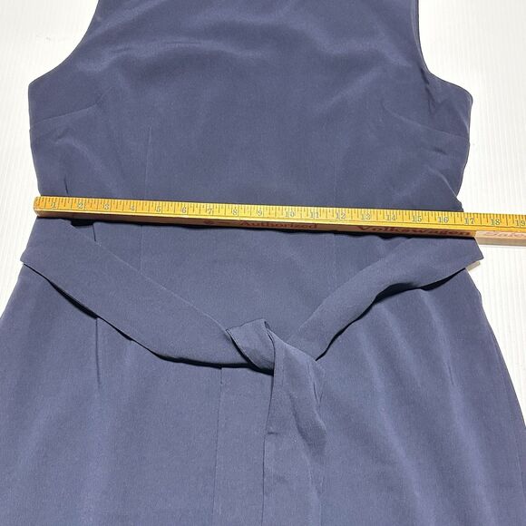 Talbots Dress Women’s Size 12 P Petite Sleeveless Sheath Belted Pencil Navy NWT - Picture 8 of 10
